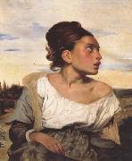 Orphan Girl at the Cemetery (mk45) Eugene Delacroix